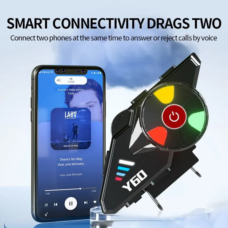 Y60 Motorcycle Bluetooth Headset Waterproof Helmet Speakers Noise Cancellation / FM Radio Y60 Motorcycle Bluetooth Headset Waterproof Helmet Speakers Noise Cancellation / FM Radio